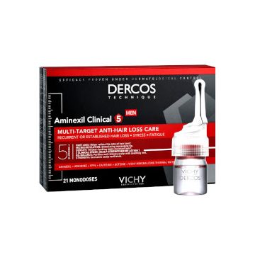 Dercos Aminexil 21 fiale anticaduta uomo